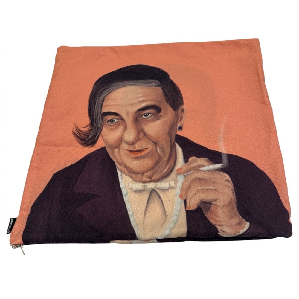 Society6 Pillow Case of Hipster Golda Meir. Pillow Insert NOT Included